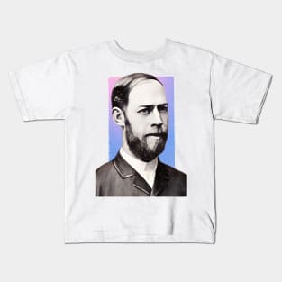 German Physicist Heinrich Hertz illustration Kids T-Shirt